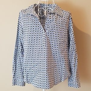 Talbots blue diamond popover